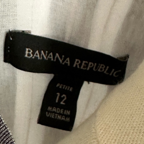 Banana Republic Striped Romper Tie Waist Short Sleeve (705) - Picture 12 of 13